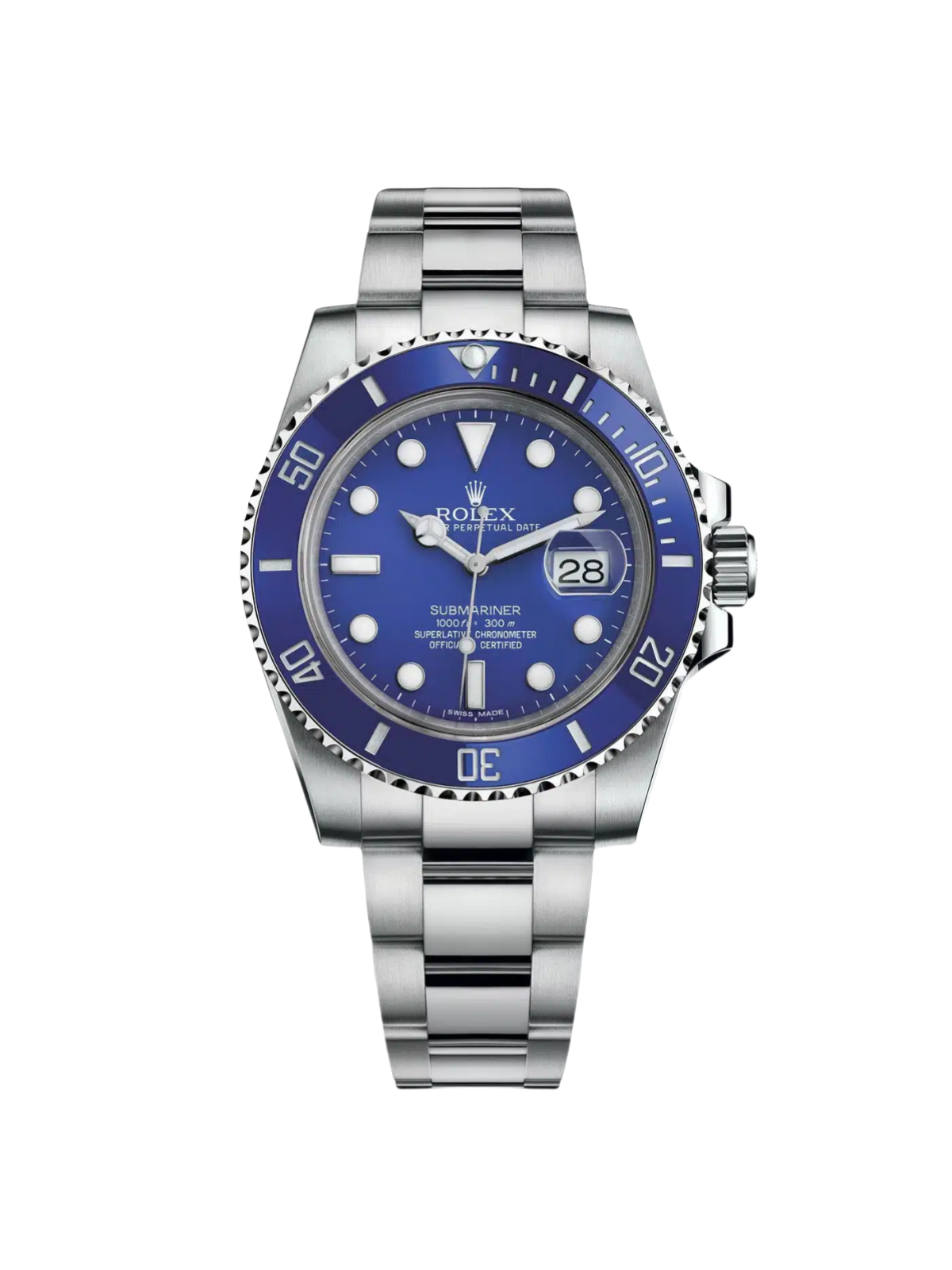 【SUPER CLONE】12A Rolex Submariner Date R116619LB Smurf 40mm 18K White Gold V-Serial