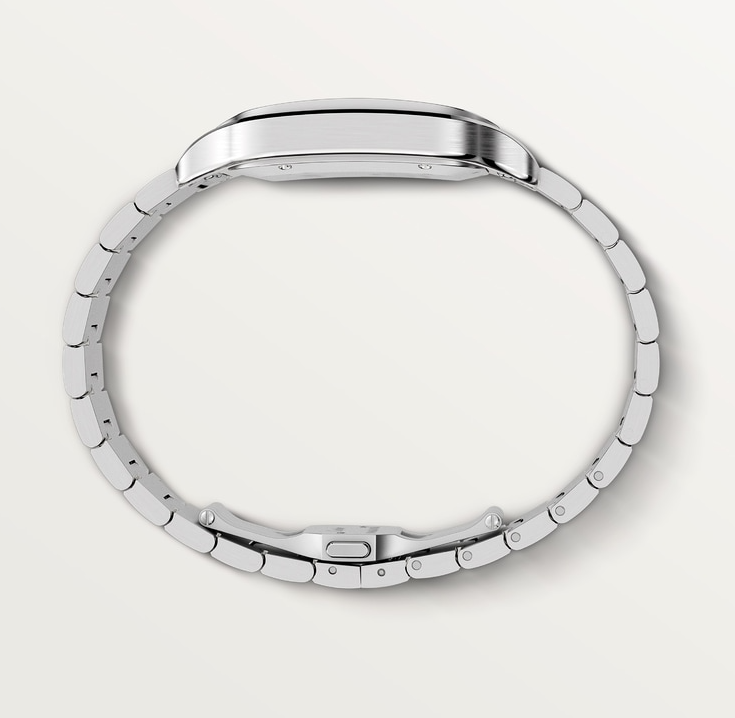 Santos de Cartier watch Large model Silvered opaline dial 39.8 mm