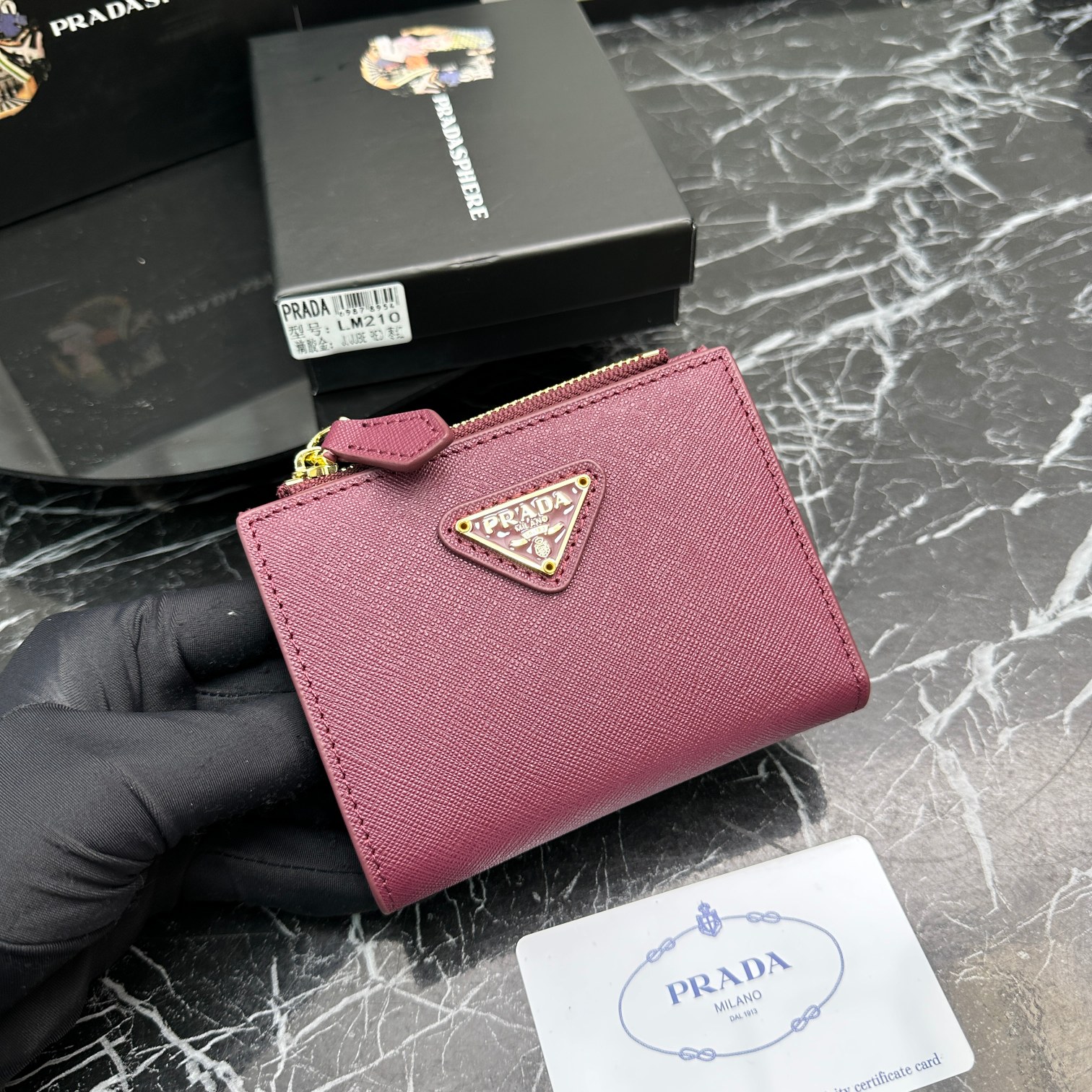 Fashion 3.9″x3.5″x0.8″ Blue Leather Wallet QB-927071