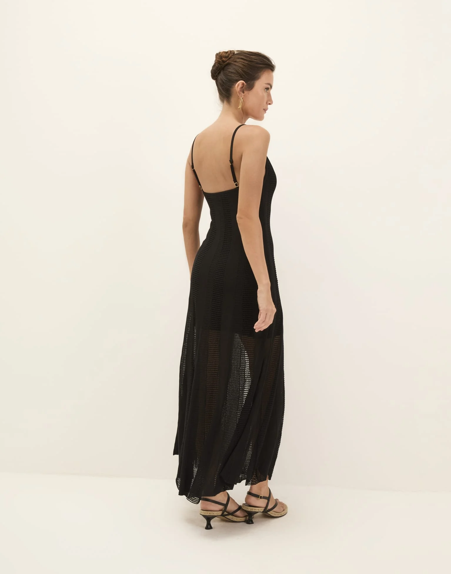 Knit Micah Long Dress - Black