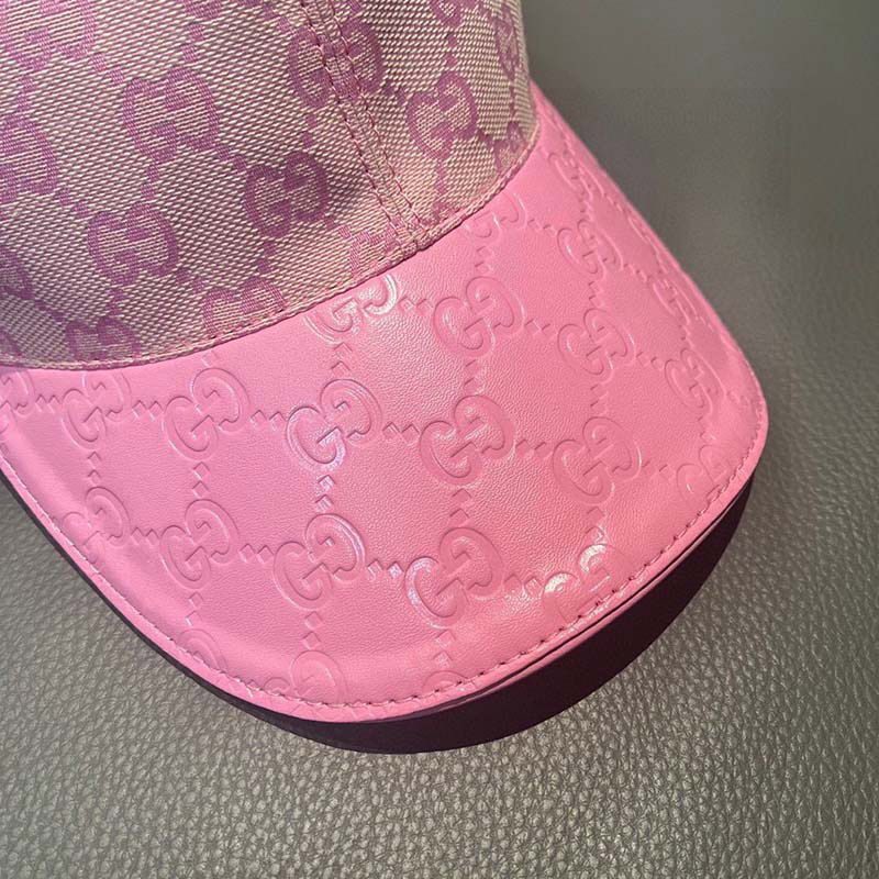 Fashion Adjustable Pink Canvas Baseball Cap MZ-916078