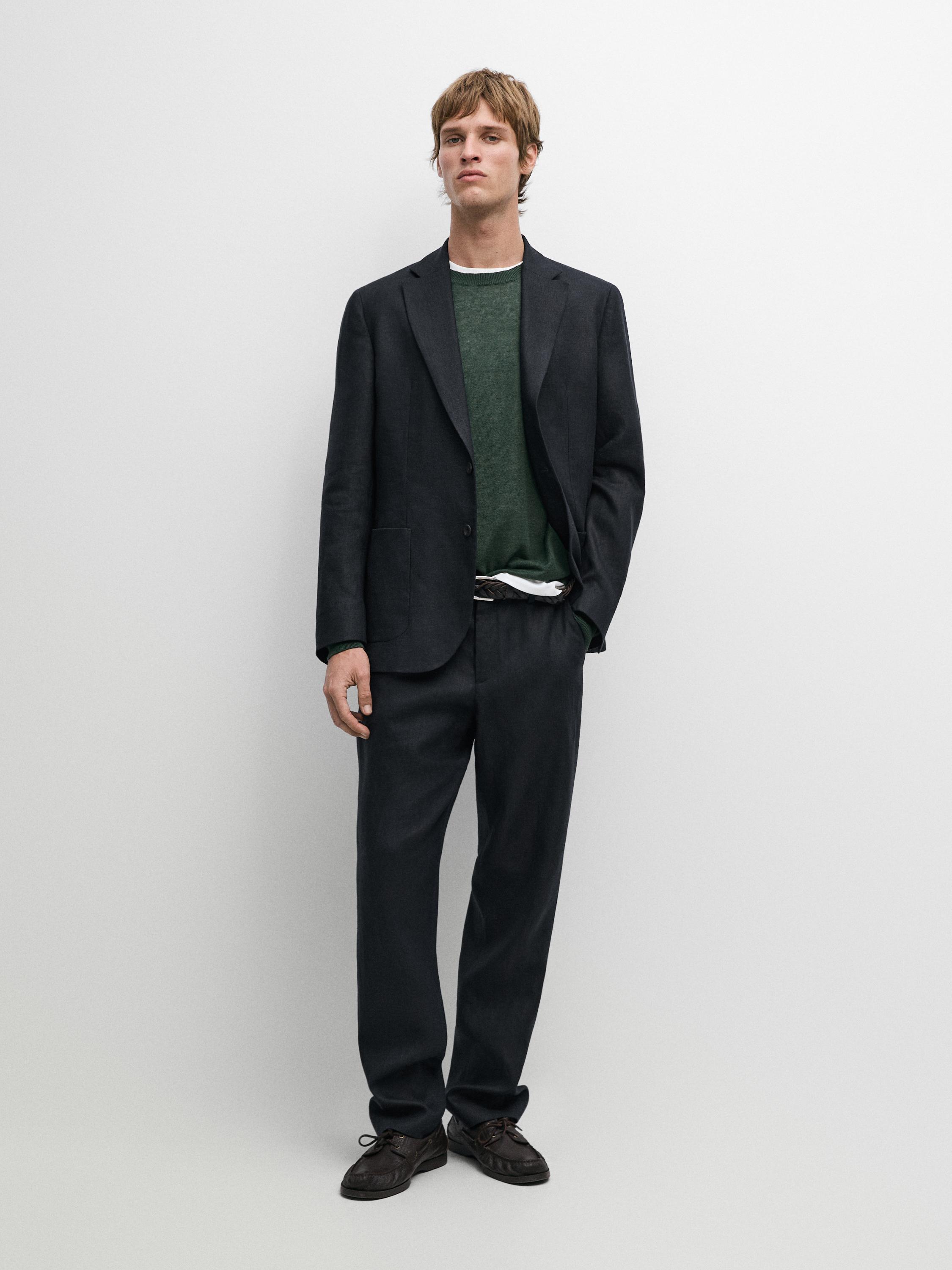 Pantalón traje lino