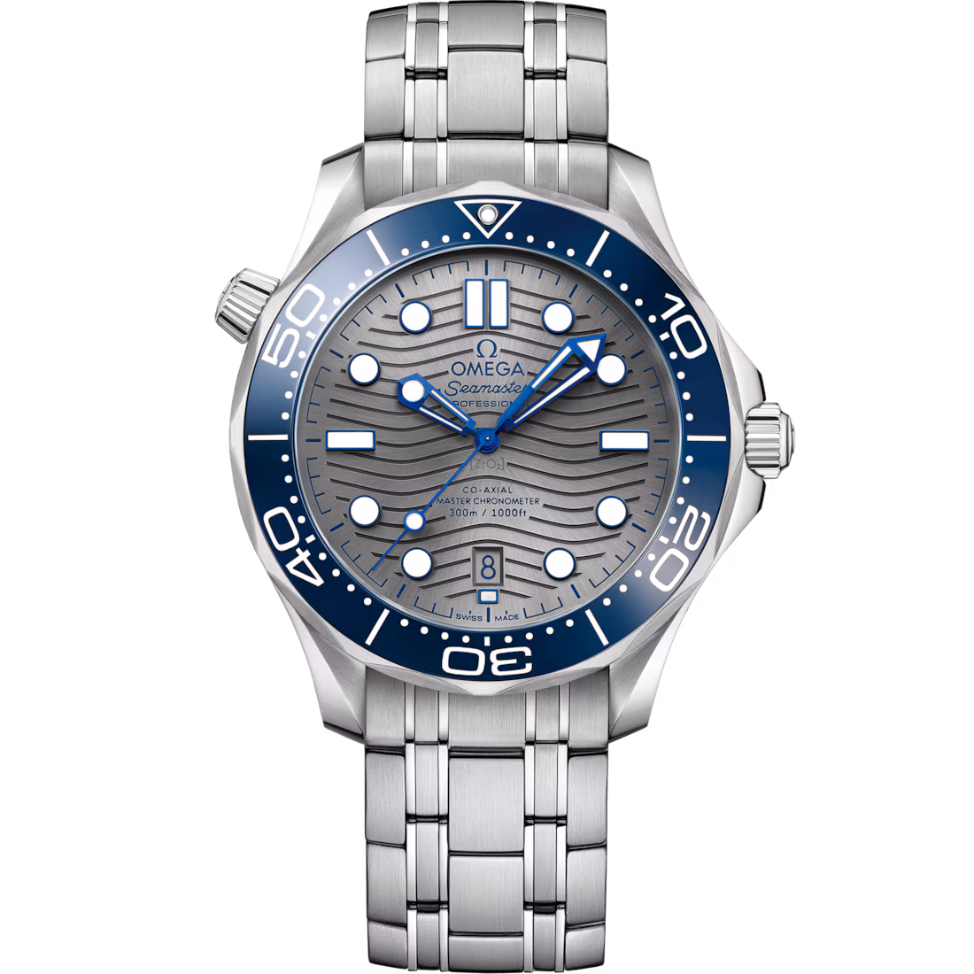 Omega Seamaster Diver 300M 42mm Grey Dial Stainless Steel Bracelet 210.30.42.20.06.001
