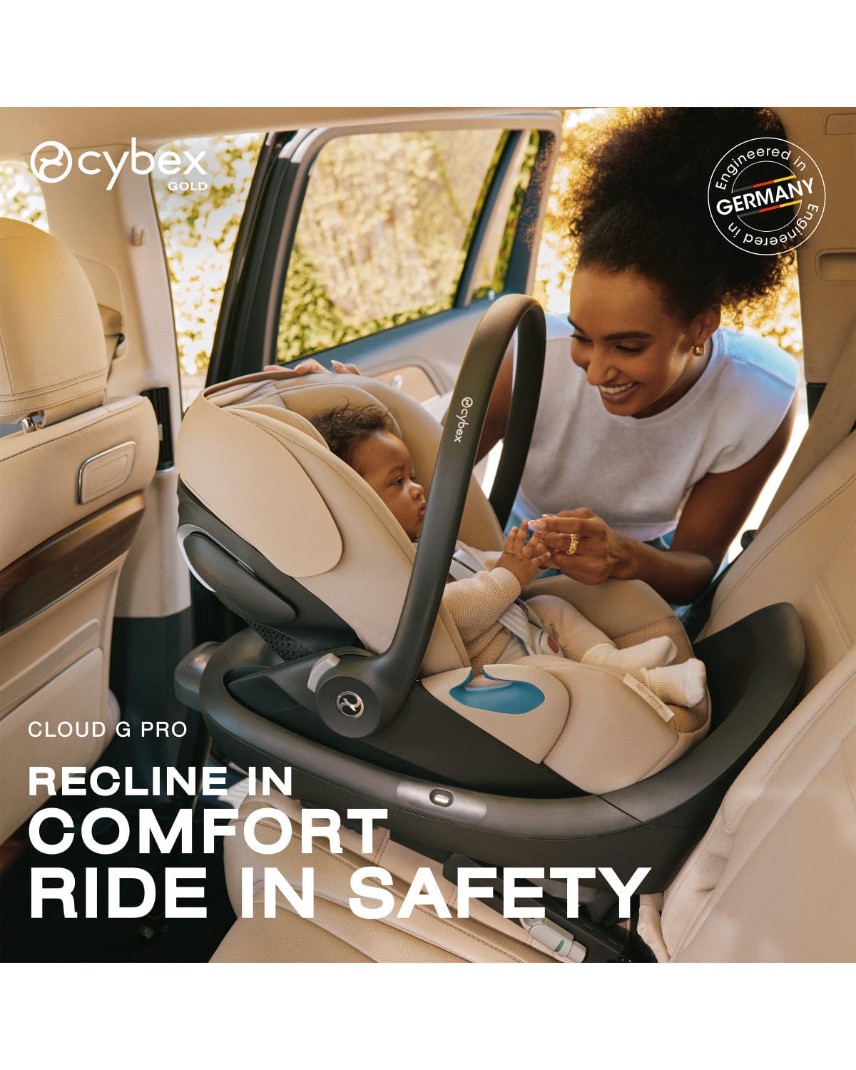 Cybex Cloud G Pro Comfort Extend Infant Car Seat - Almond Beige