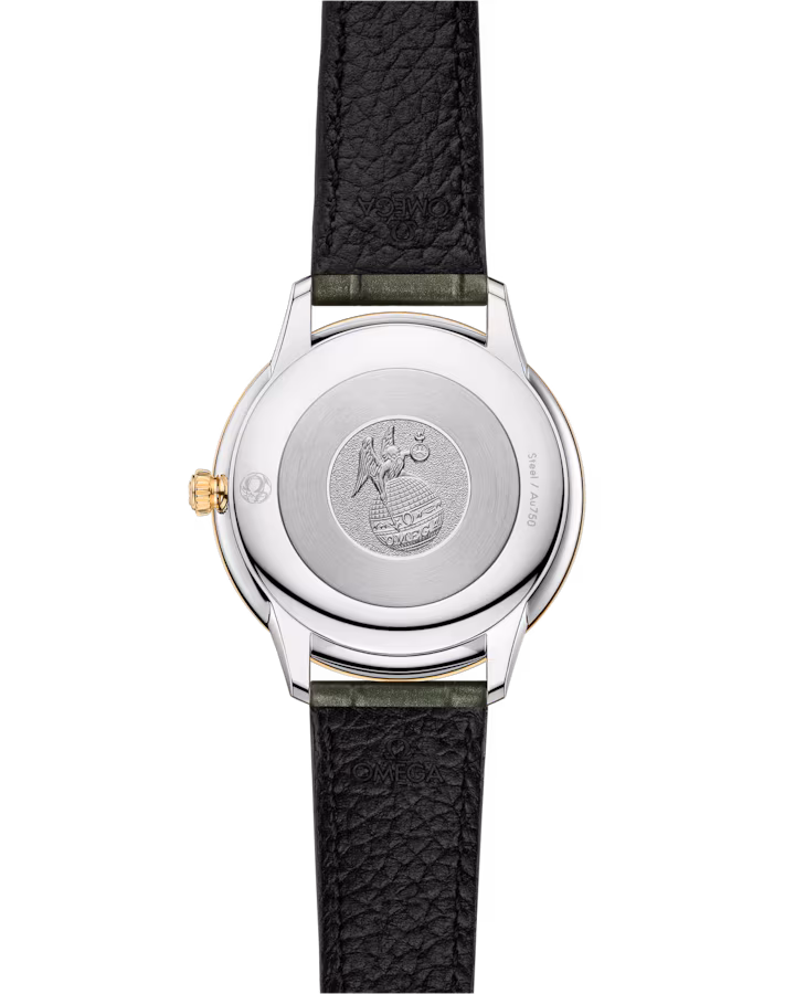 Omega De Ville Prestige 30 mm Silver Dial with Diamonds Stainless Steel and 18k Yellow Gold Strap 434.23.30.60.52.002