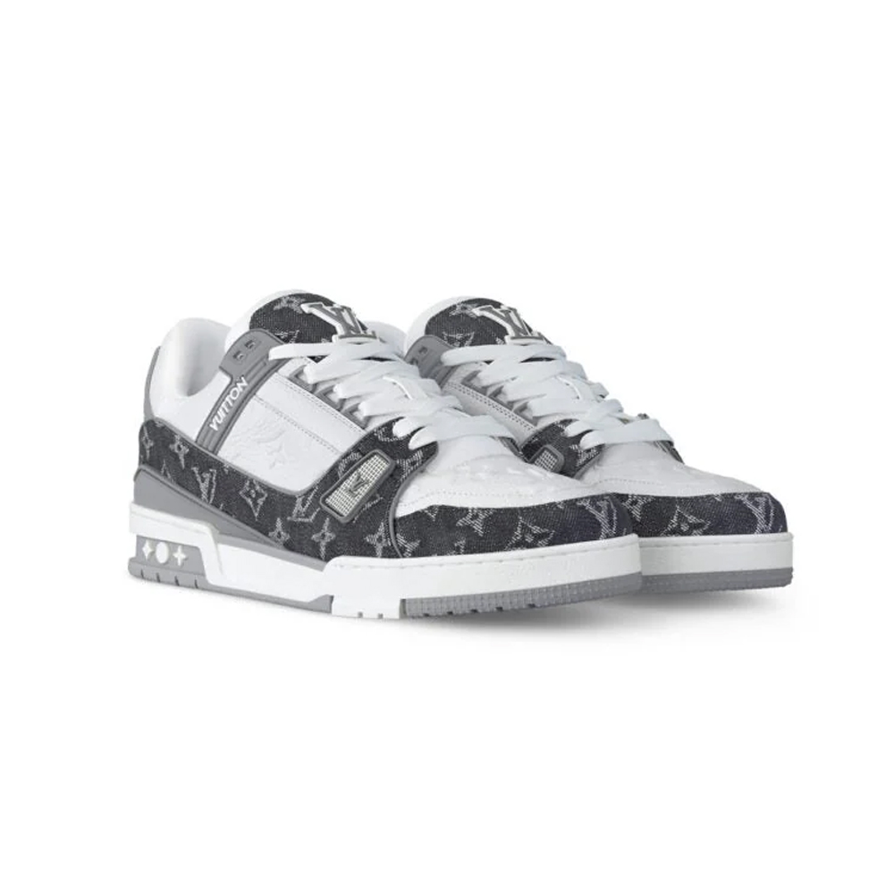 LV  Trainer Sneaker ‘Denim Monogram Grey’