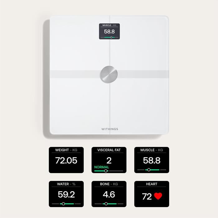 WITHINGS - Bilancia pesapersone BODY SMART-Bianco