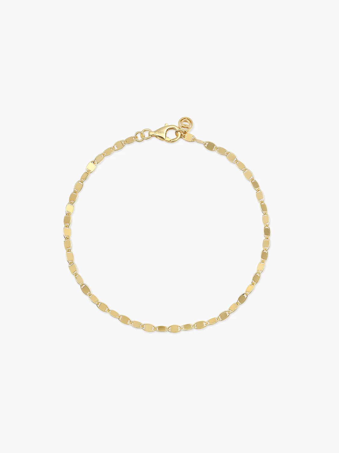 Flat Link Chain Bracelet