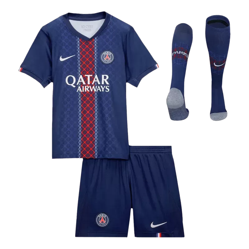 Kid's PSG Home Jersey Full Kit 2025/26