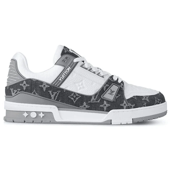 L.V  Trainer Sneaker ‘Denim Monogram Grey’