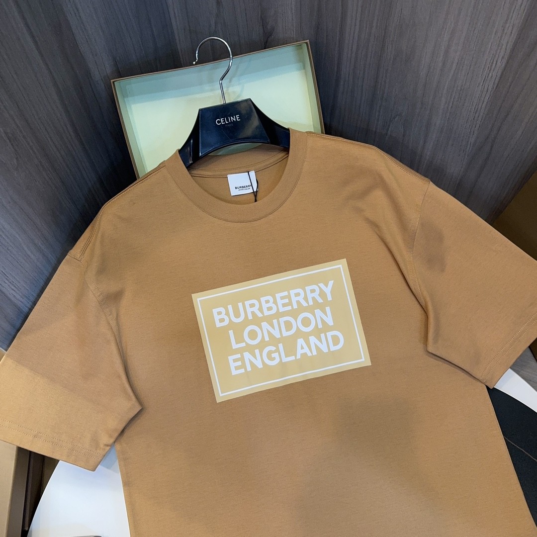 BBR 2024ss latest, logo printed cotton three-dimensional loose t-shirt