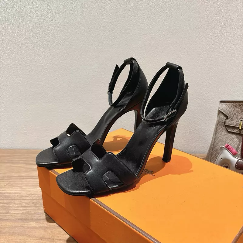 Fashion High Quality Real Leather High Heel Sandals LX-872318