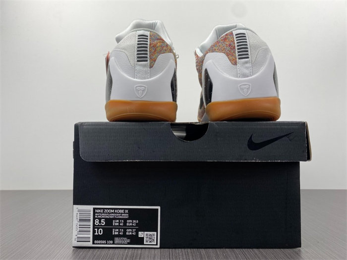 NK Kobe 9 Elite Premium Low HTM Milan White Multi-Color 698595-109