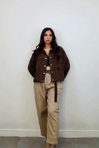 Tawny Toast Oversized Jacket