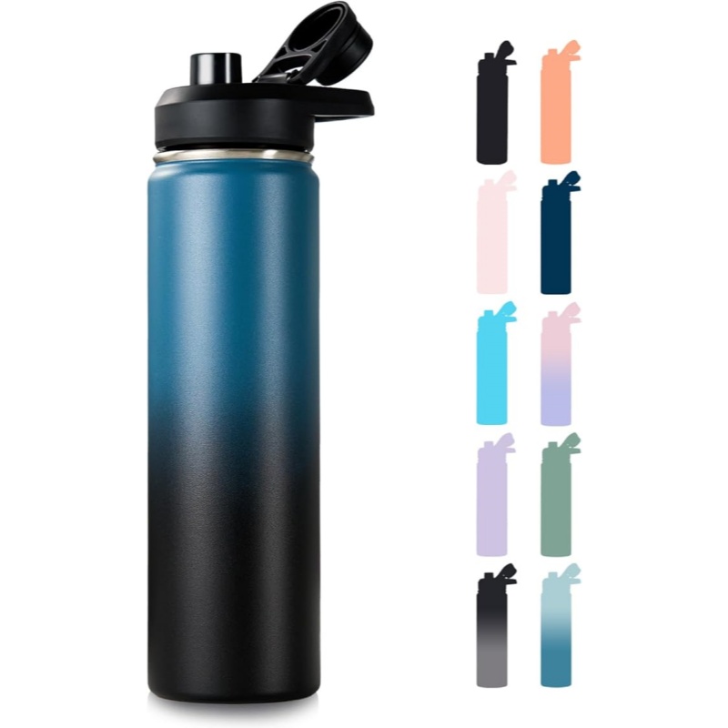 THERMOCLOUD 24 oz Insulated Water Bottle with Handle