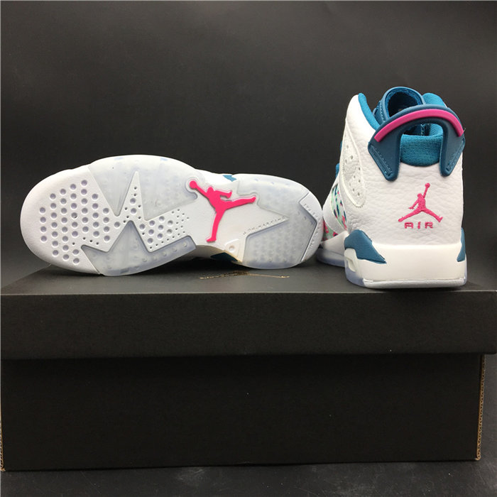 JRD 6 Retro White Laser Fuchsia Green Abyss 543390 153