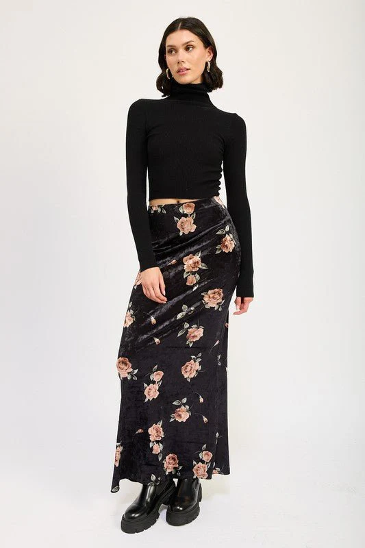 Floral Long Skirt