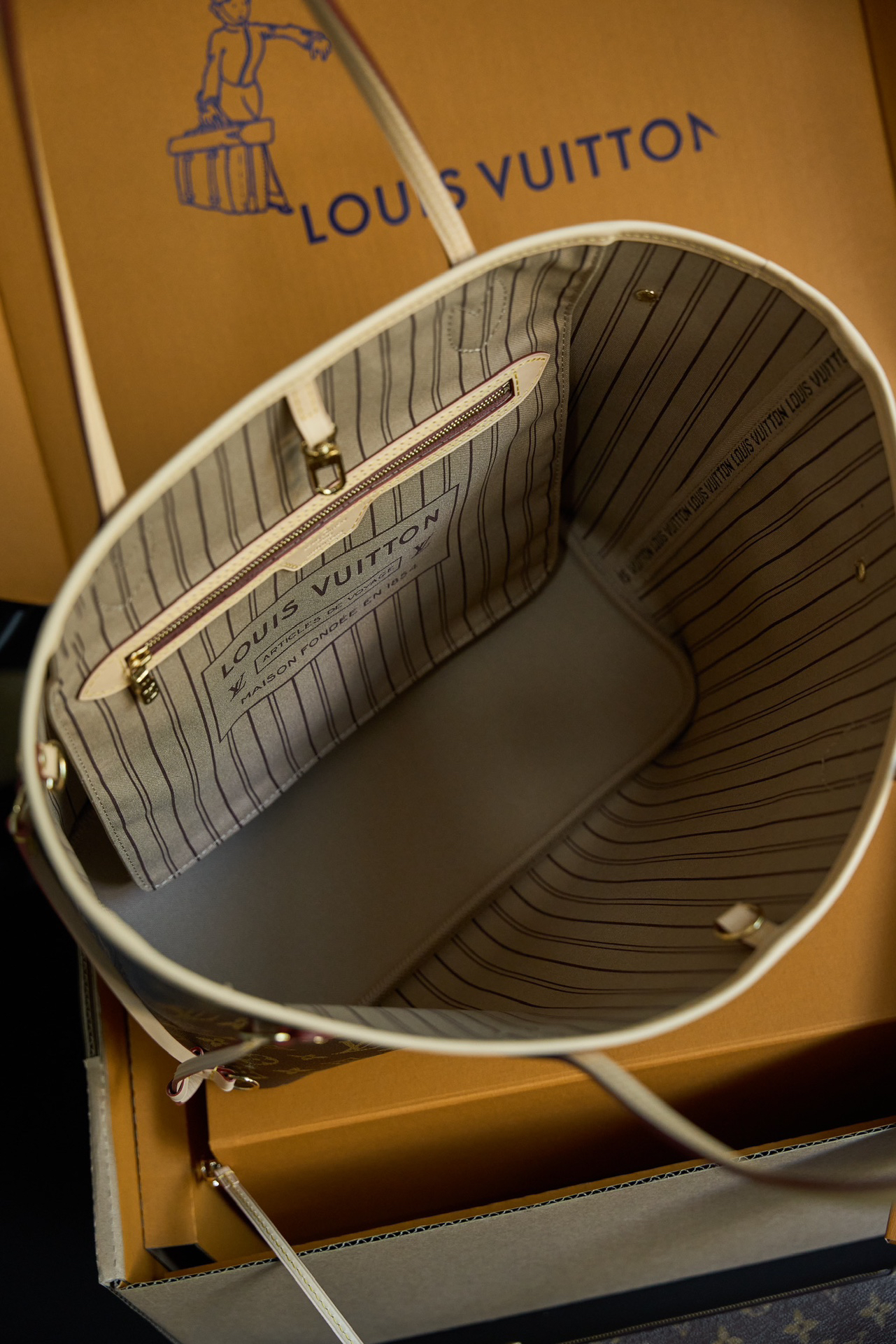 Louis Vuitton Neverfull MM Women Shoulder Bags M46975