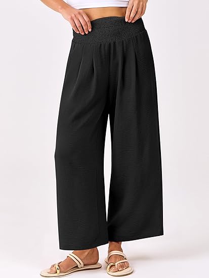AERLEN Womens Pants Wide Leg High Waisted Palazzo Pants