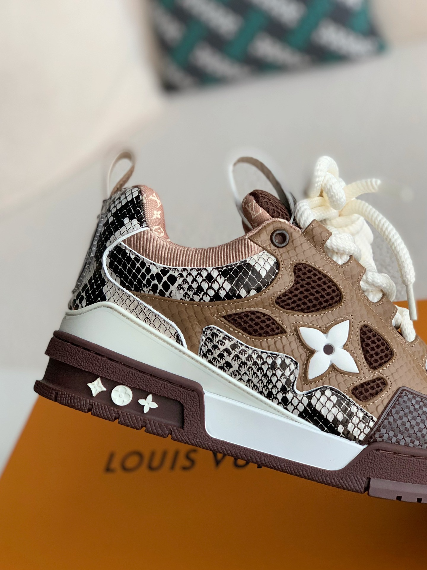 LV Skate Trainers ‘Brown’ – NICE SHOEUS