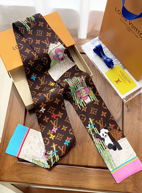 120x8cm Classical Embroidery Handbag Ribbon Scarf Neck Bow WJ-987046