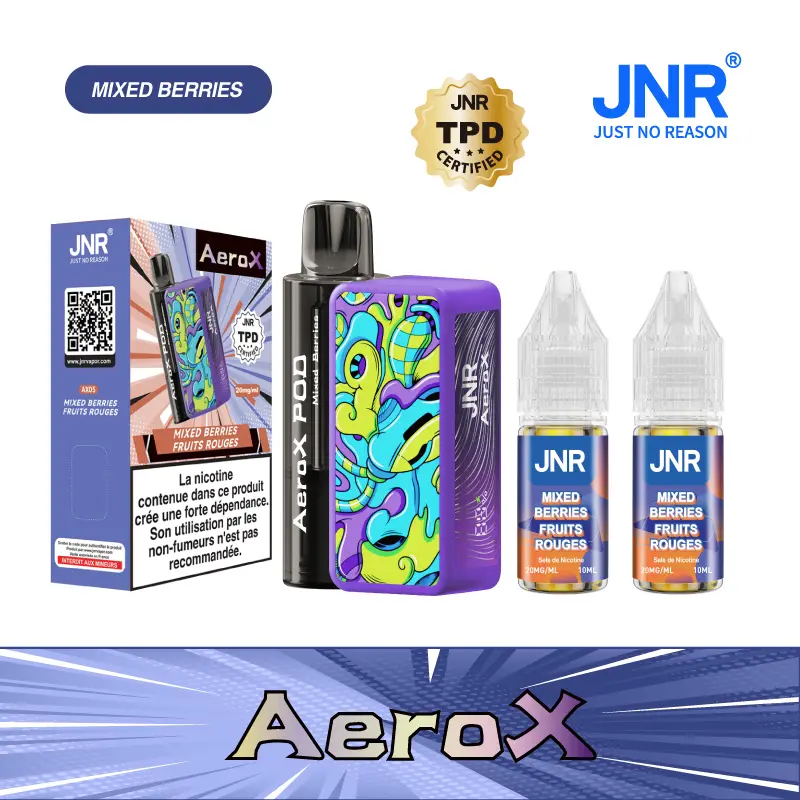 JNR AeroX 32000 Puffs - Kit Pod Remplissable et Rechargeable - Vape Grok