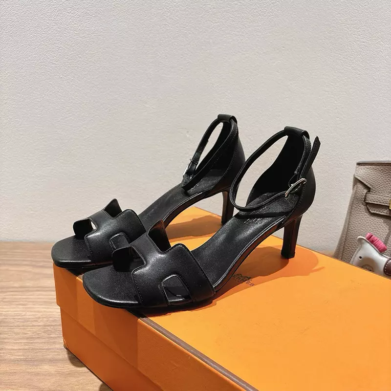Fashion High Quality Real Leather High Heel Sandals LX-872318