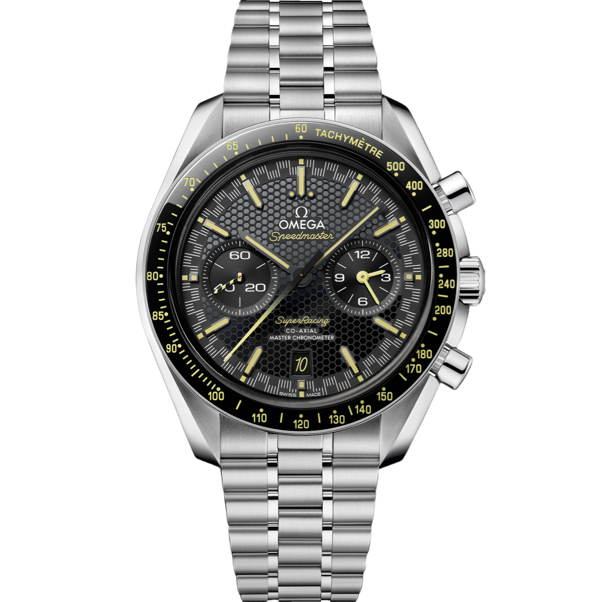 Omega Speedmaster Super Racing Black Dial 44.25mm Stainless Steel Bracelet 329.30.44.51.01.003