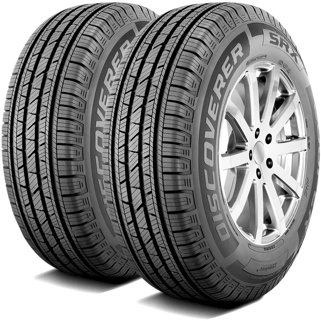 Pair of 2 Cooper Discoverer SRX 235/60R18 107V XL All Season Tires, Fits 2017-19 Honda CR-V EX-L & 2011-17 Odyssey Touring Elite