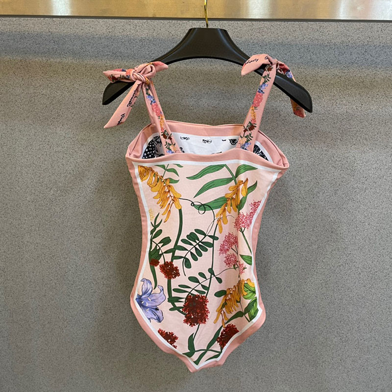 Sexy Reversible One-piece Smocked Swimsuit YY-925449
