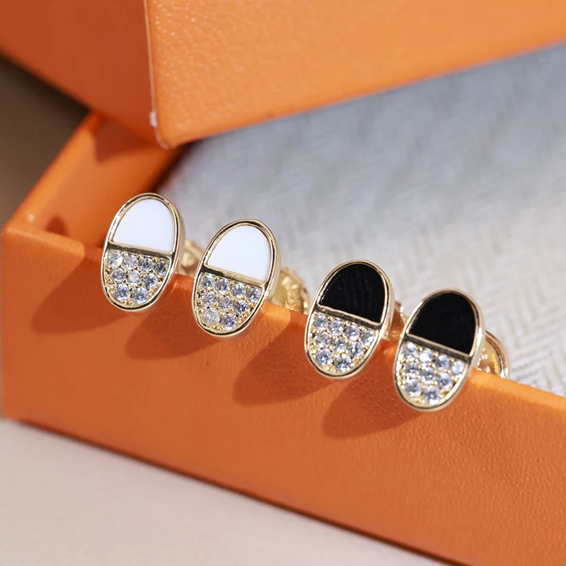 Stone-set Earrings(2Colors) ED-931287