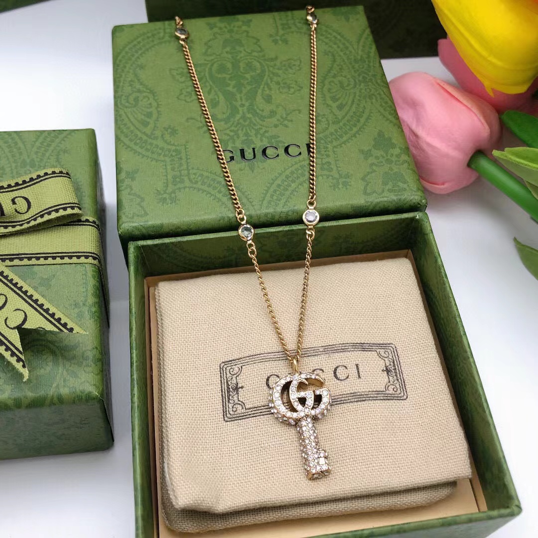 Diamond Key Necklace GGXL-9120012