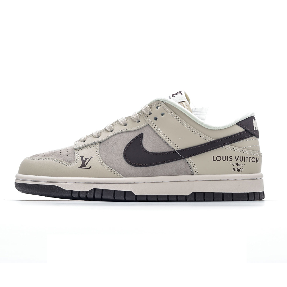 NK SB Dunk Low x Lois Vuton Mini Logo Beige Brown NNL24112206
