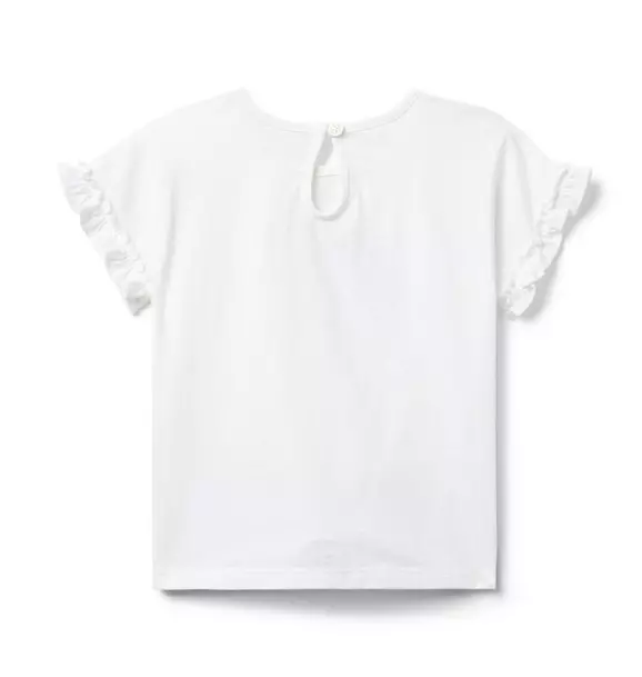 Rainbow Ruffle Sleeve Tee