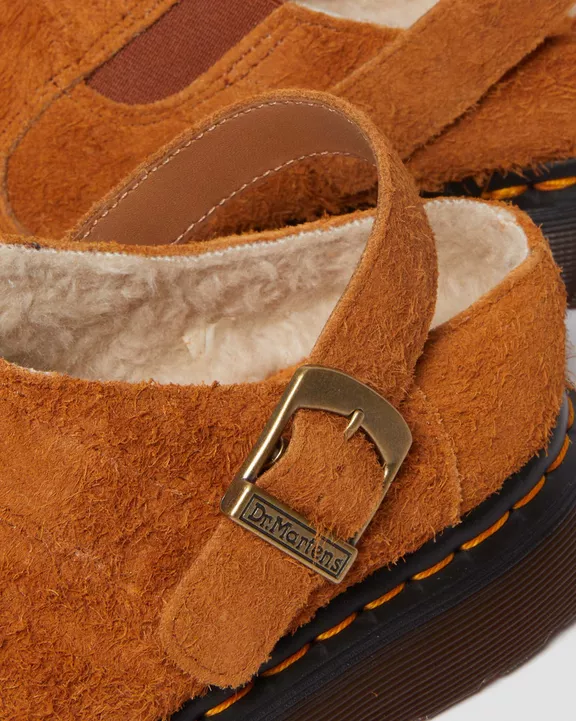 Isham Faux Shearling Lined Suede Mules