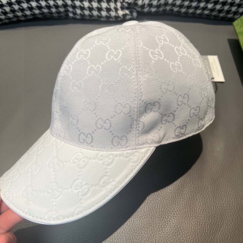 Fashion Adjustable White Canvas Baseball Cap MZ-916077