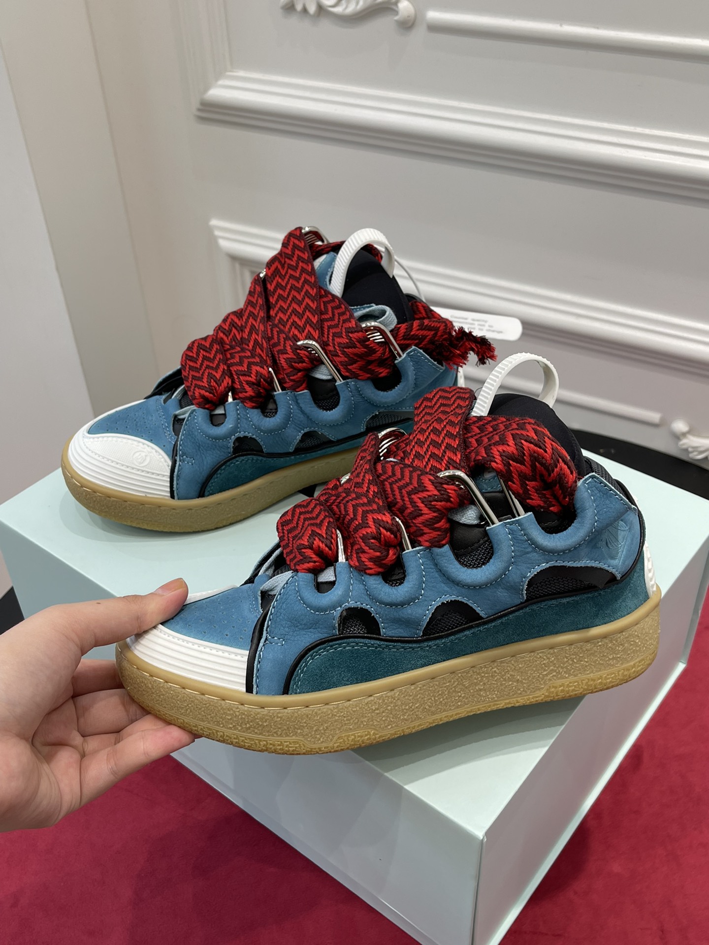 LAN Leather CurbBlue Grey FM-SKRK11-DRAG-A2018