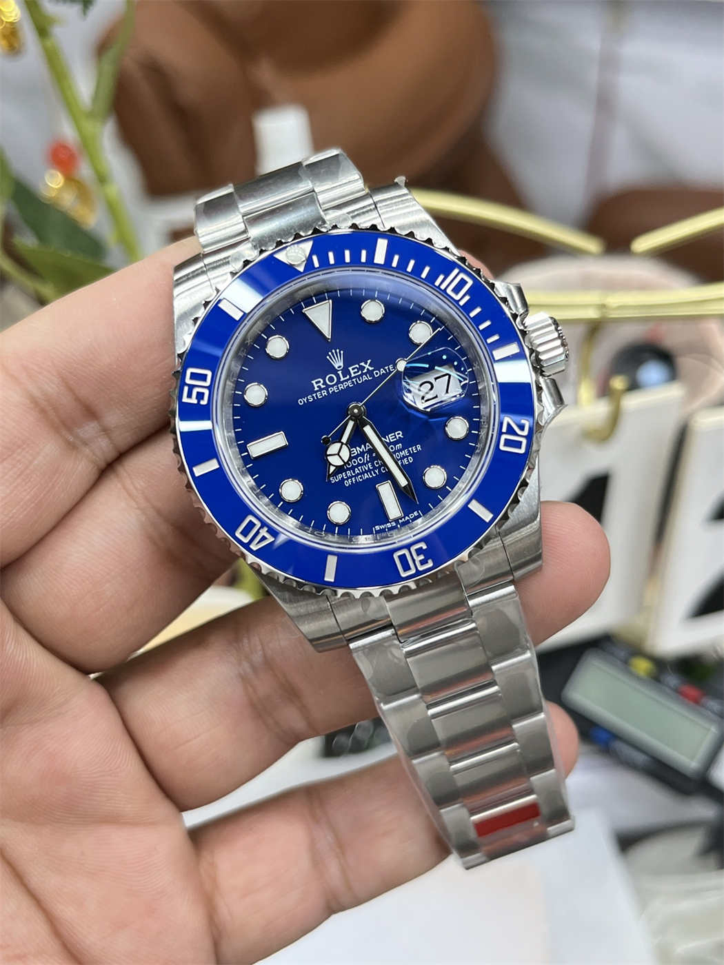 VSF Submariner 116619LB “Smurf” (40mm) – VS3135 Movement [White Gold Plated]