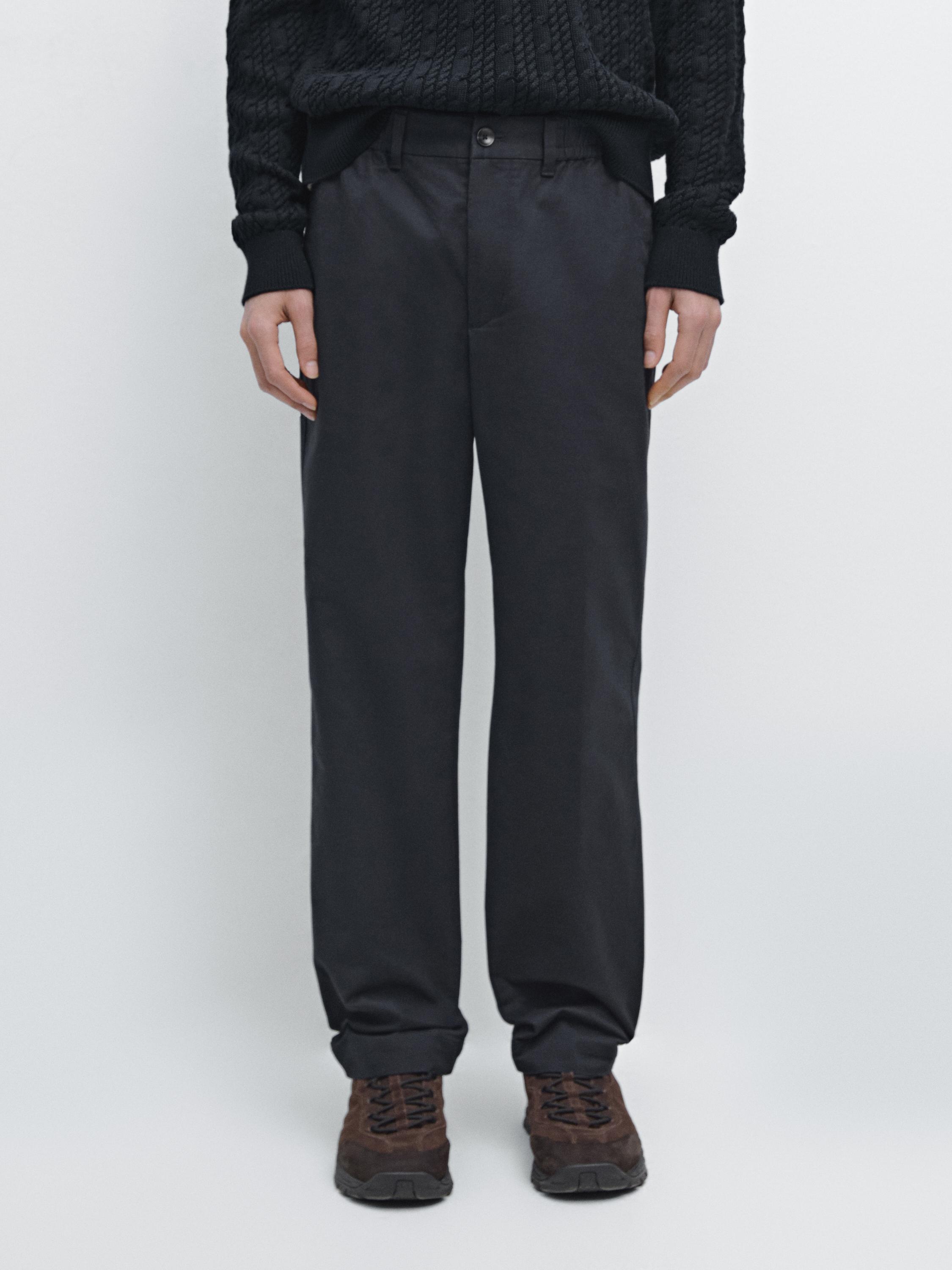 Pantalón jogger fit mezcla algodón