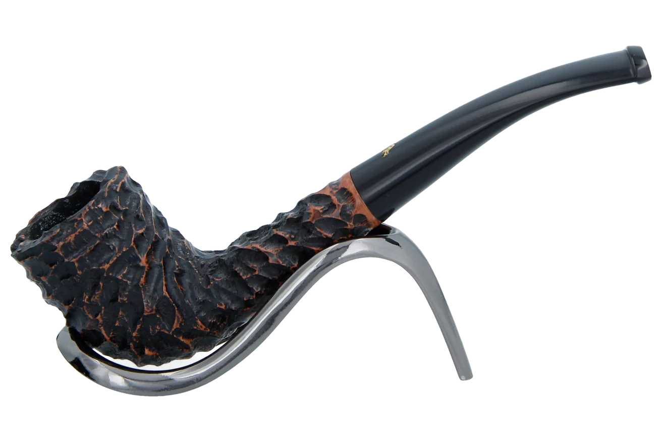 Peterson of Dublin Aran Rusticated Briar Smoking Pipe - Shape No.268