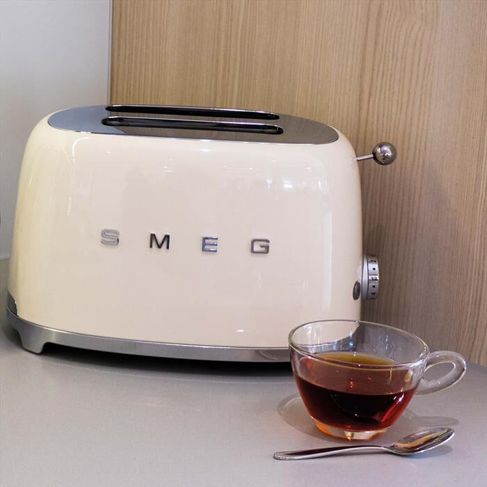 SMEG - Tostapane 50's Style  2x2 fette – TSF01CREU-panna