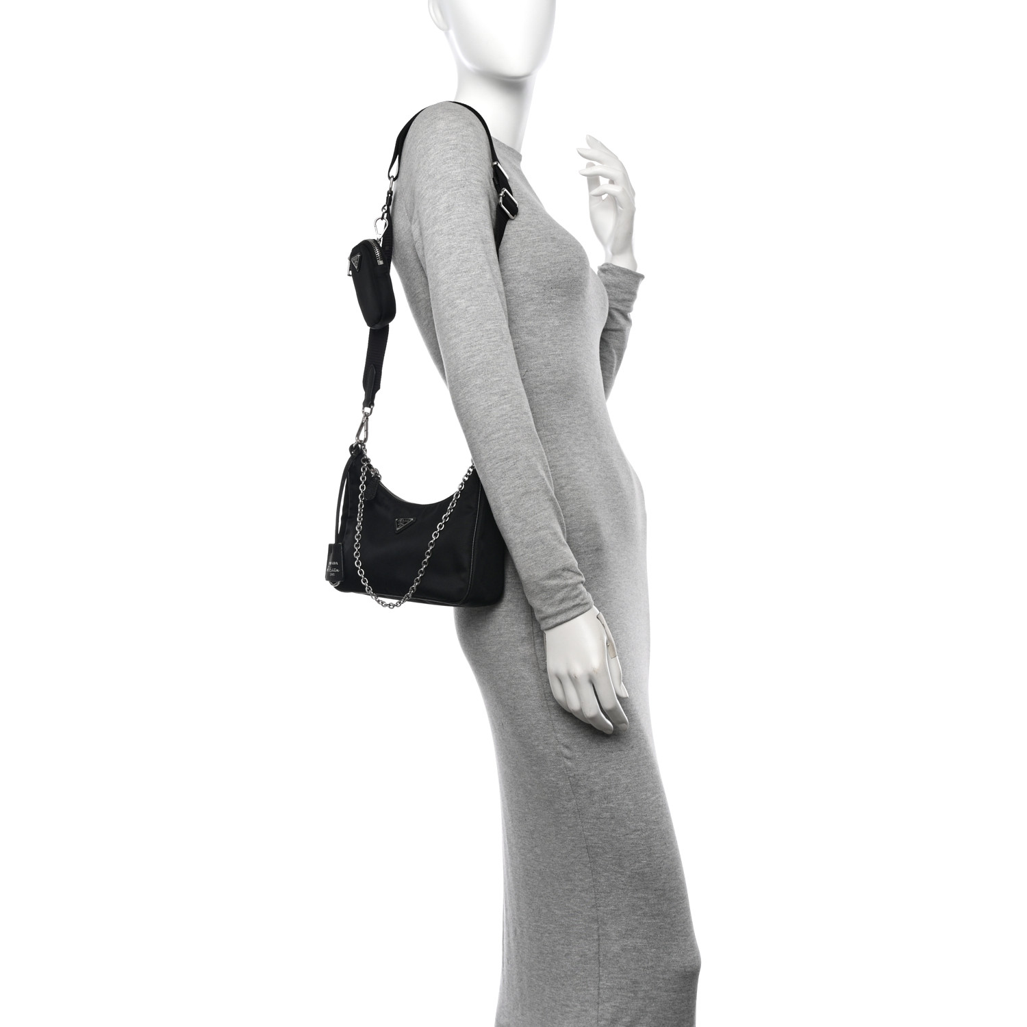 Nylon Re-Edition 2005 Shoulder Bag Black