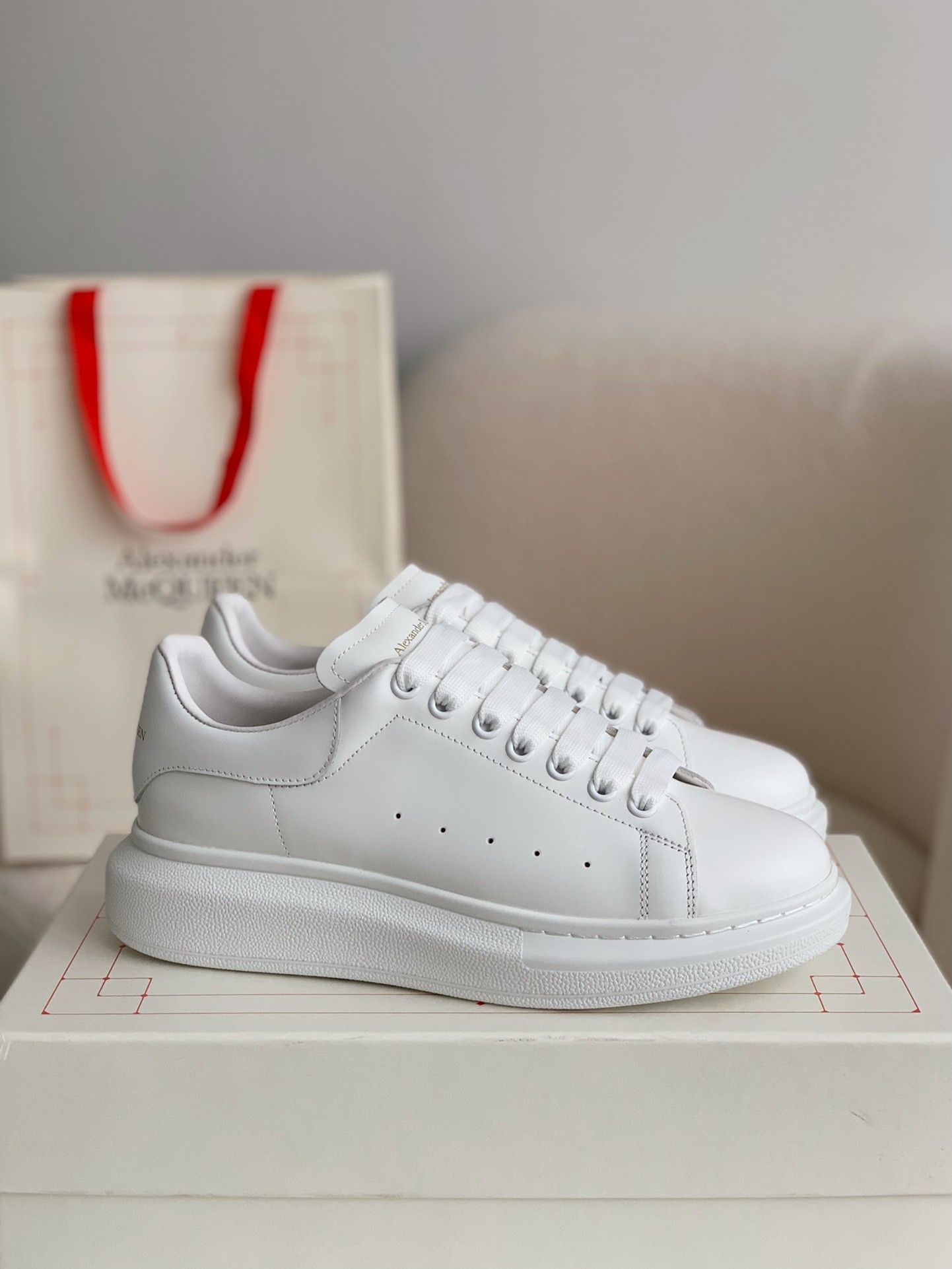 Alexander McQ MQ white cowhide tail Sneakers