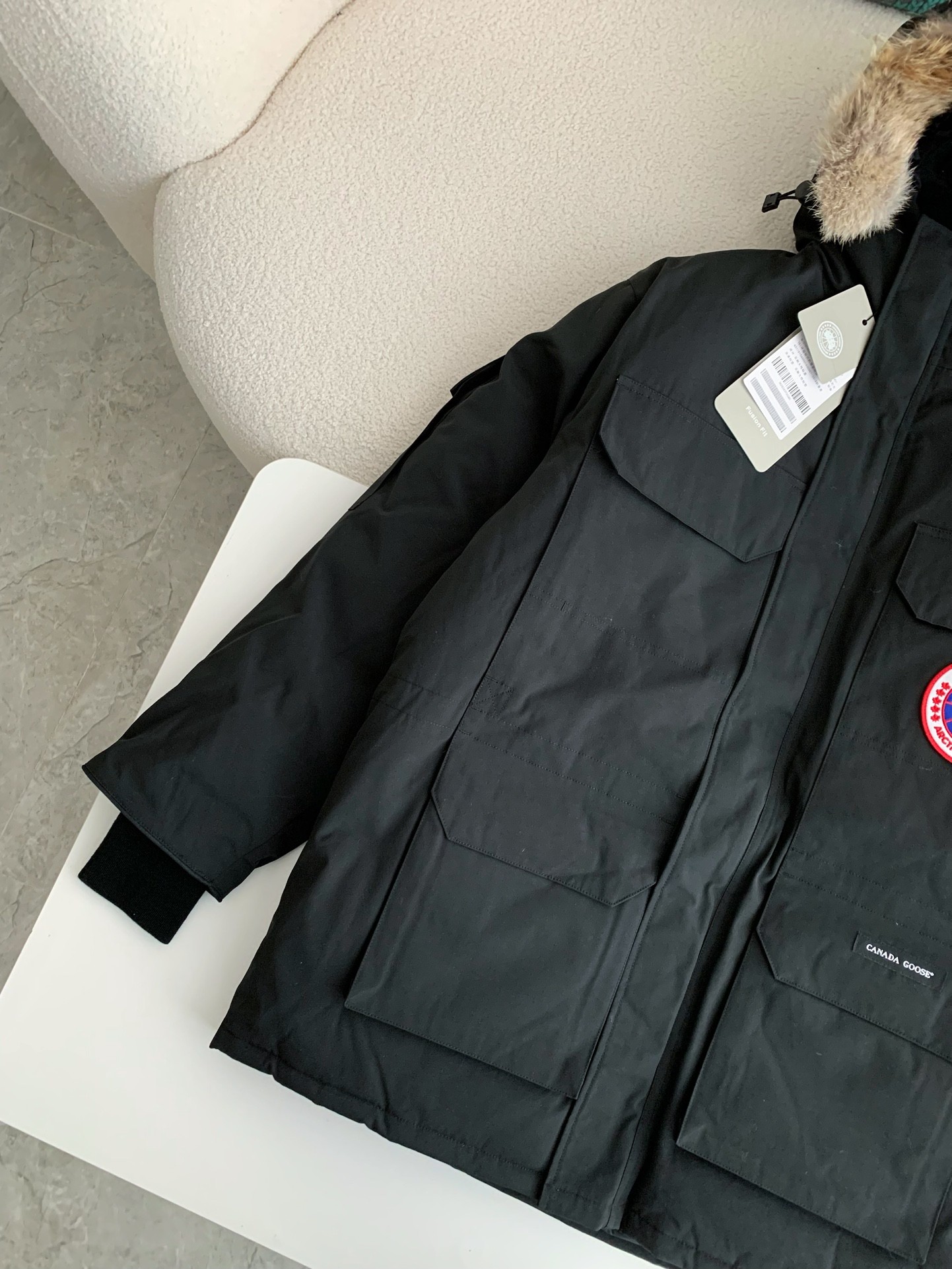 Canada G Classic expedition pure color winter hardhat Parker coat down jacket