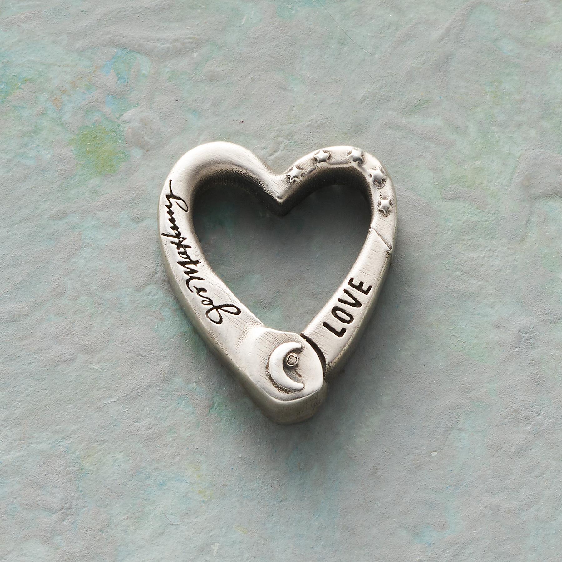 Sterling Silver Heart Charm Keeper