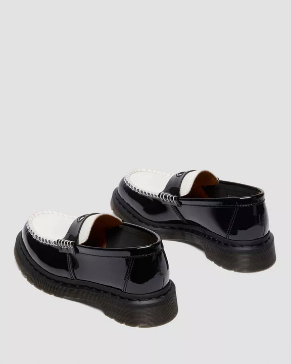 PENTON HEART TWO-TONE PATENT LEATHER LOAFERS