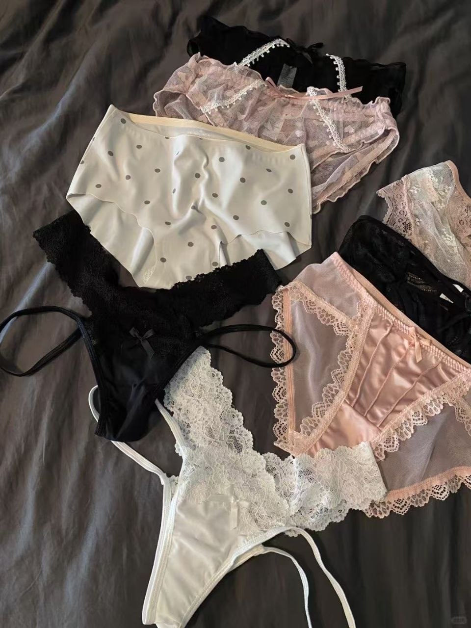 Various types of underwear