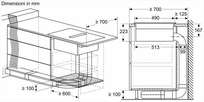 BOSCH - Piano in vetro ceramica ad induzione PVS831B16E-Nero