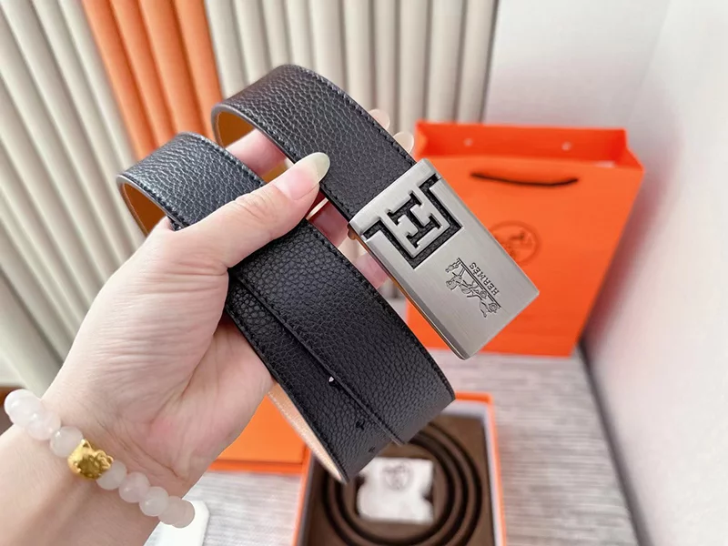 Fashion Wide1.3″ Genuine Leather Reversible Belt PD-6912523
