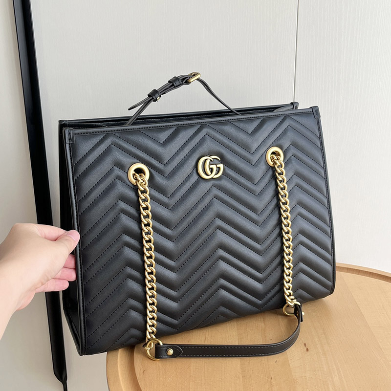 13.4″x11.0″x4.9″ Black Leather Handbag BB-921288